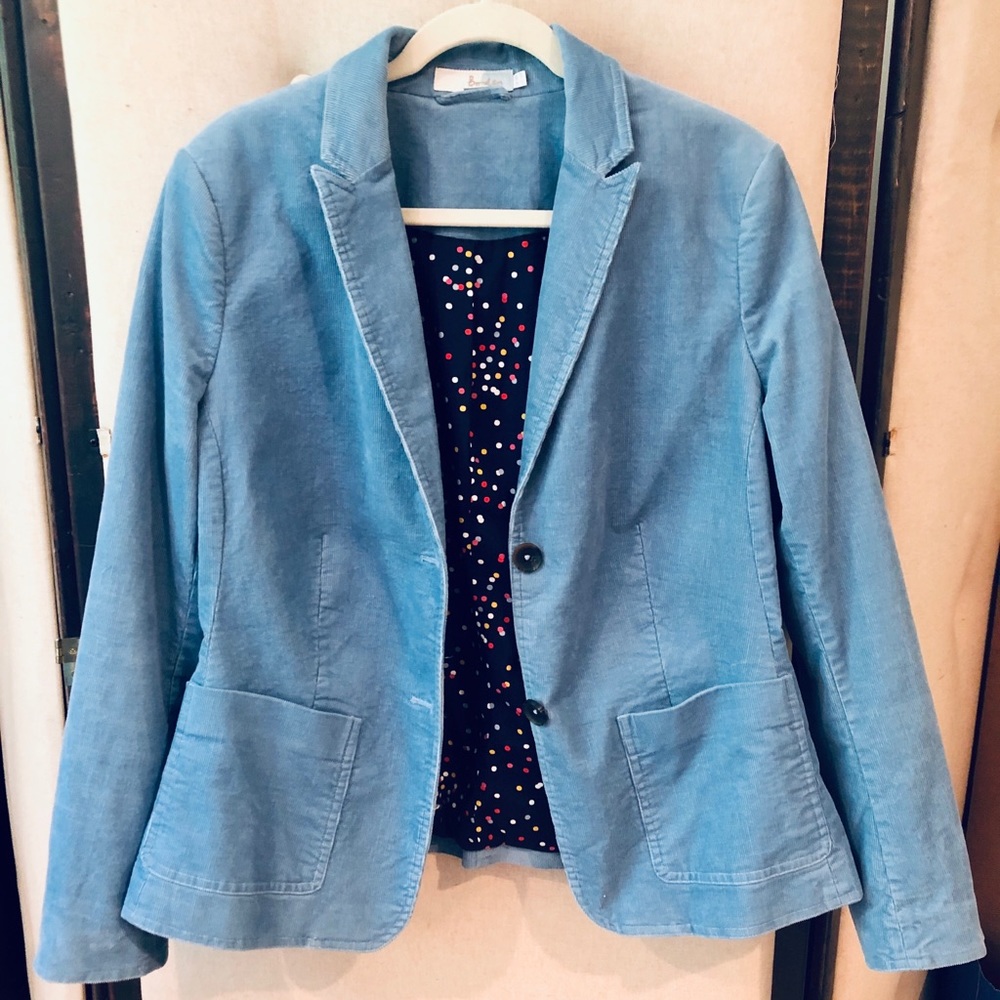 BODEN Blue Corduroy Blazer